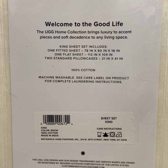 UGG IONA King Sheet Set - Picture 3 of 5